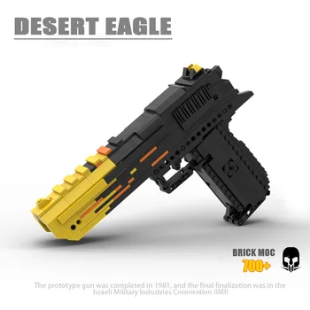 Военная Униформа WW2 Desert Eagle Строительные Блоки Может Стрелять MOC Модель SWAT Пистолет В Сборе Оружие Пистолет Игрушки Для Детей Подарки На Рождество