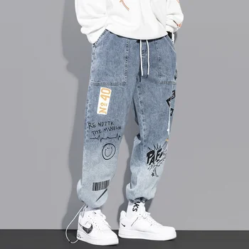 Высококачественные Модные Мужские брюки-карго в стиле хип-хоп, Трендовые Уличные штаны для бега, Мужские повседневные Брюки с эластичной резинкой на талии, Мужская одежда, брюки 3