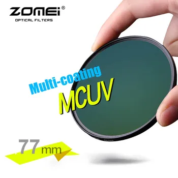 ZOMEI Подлинный 77 мм PRO II MCUV с Многослойным покрытием MC UV Фильтр Оптический Стеклянный Фильтр для Canon NIkon Hoya Sony DSLR Объектив камеры 77 мм