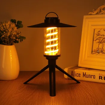 Уличная светодиодная лампа для кемпинга, Портативный фонарик, USB-Перезаряжаемый ночник с регулируемой яркостью для кемпинга и пеших прогулок