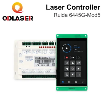 QDLASER Ruida 6445G-Mod5 Сенсорный экран CO2 лазерный контроллер DIY Панель Кнопка Программное обеспечение RDWorks V8 Для CO2 лазерной резки