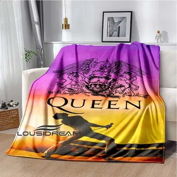 Одеяло для королевы, британской рок-группы, Диван-кровать, Мягкое плюшевое одеяло, Пуховое одеяло, теплое одеяло, подходящее для гостиной /спальни