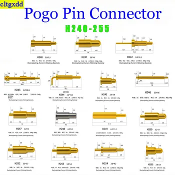 5ШТ H240-H255 1A 2A 20A 1.5A Pogo Контактный разъем батареи Pogopin подпружиненный контакт SMD контактный тестовый зонд печатной платы 2.0 5.0 3.8 3.2