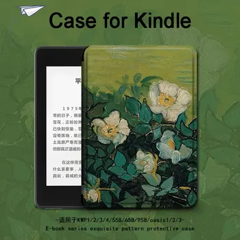 Защитная пленка для электронных книг для Kindle Paperwhite 5 Telet Чехол для Kinlde 658 Чехол для Kindle Papaerwhite 4 Capa Funda Classic Flowers