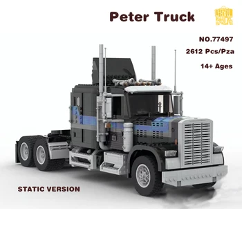 MOC-77497 Модель грузовика PeterIII с рисунками в формате PDF, строительные блоки, кирпичи, Детские развивающие игрушки 