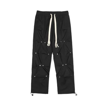 Уличная одежда, мужские мешковатые брюки-карго, широкие брюки в стиле Харадзюку, модные дизайнерские спортивные брюки в стиле хай-стрит, японский хип-хоп, винтажные брюки 3