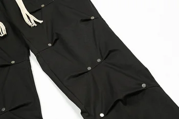 Уличная одежда, мужские мешковатые брюки-карго, широкие брюки в стиле Харадзюку, модные дизайнерские спортивные брюки в стиле хай-стрит, японский хип-хоп, винтажные брюки 4