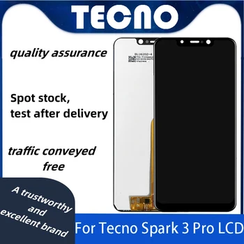 ЖК-дисплей для Tecno Spark 3 Pro KB8 ЖК-дисплей с сенсорным экраном Дигитайзер В Сборе Новый Для ремонта запасных частей Tecno KB8