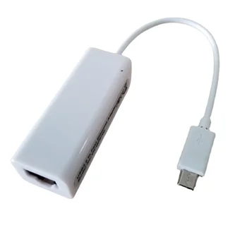Micro USB 2.0 Type B 5Pin от мужчины к женщине J-45 RJ45 Адаптер быстрого Ethernet 100 Мбит/с Для планшета Android