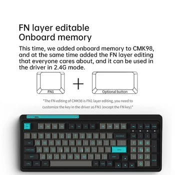 Киберспорт CMK98 третий пробный экзамен горячая подключаемая механическая клавиатура 98 клавиш RGB гибридный свет 1