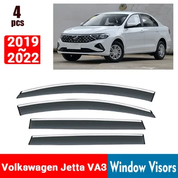 ДЛЯ Volkswagen VW Jetta VA3 2019-2022 Оконные Козырьки Защита От Дождя Окна Дождевик Дефлектор Тент Щит Вентиляционная Защита Аксессуары 0