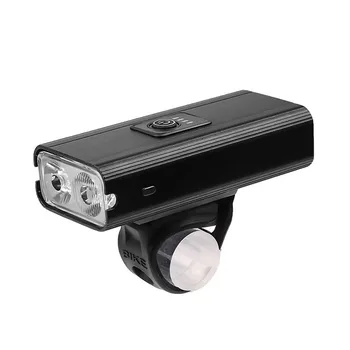 Новый велосипедный фонарь 2T6 с сильным освещением, зарядка через USB, встроенный индикатор уровня заряда батареи, передний фонарь для велосипеда, ходовой фонарь 3