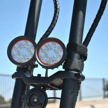 Электрический Скутер Модифицированная Фара Внешний Супер яркий Прожектор Двухтрубная лампа Светодиодная фара для Kaabo Wolf Warrior 11 2