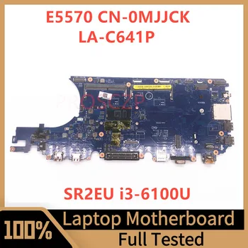 Материнская плата CN-0MJJCK 0MJJCK MJJCK Для ноутбука DELL Latitude E5570 Материнская плата с процессором SR2EU i3-6100U LA-C641P 100% Полностью Протестирована В порядке