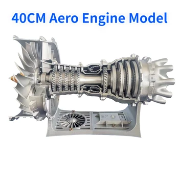 Имитация модели авиационного двигателя 40 см, модель турбовентиляторного двигателя, коллекция игрушек для взрослых, подарок