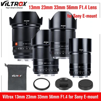 Viltrox 13 мм 23 мм 33 мм 56 мм Объектив F1.4 APS-C AF Сверхширокоугольный объектив Sony E Mount A6400 A6600 A6100 A6000 A7III A7R Объектив для камеры