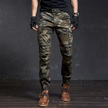 Модные Высококачественные Облегающие военные Камуфляжные Повседневные тактические брюки-карго, Уличная одежда, Джоггеры Harajuku, Мужская одежда, Брюки