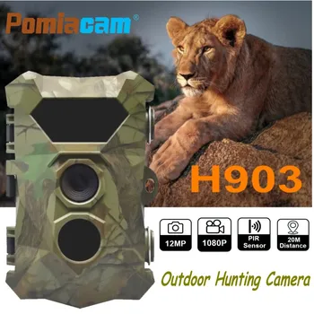 H903 Фотоловушки Охотничья Тропа Камера 12MP 1080P ИК Ночного Видения Охотничья Скаутская Игровая Камера 2,4 