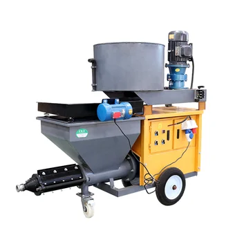 Автоматическая машина для распыления штукатурного раствора с воздушным охлаждением 18 л.с. Машина для распыления цемента