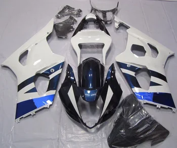 2022 Комплекты обтекателей из АБС-пластика WHSC для GSXR1000 2003-2004 Аксессуары для мотоциклов Синий Белый