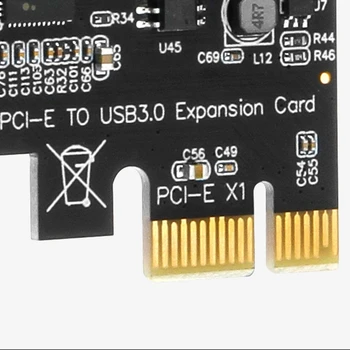 2-Портовая плата расширения USB 3.0 PCI Express (PCIe) со скоростью 5 Гбит/с, USB 3.0 Header - встроенная технология автономного питания для Windows 10 5