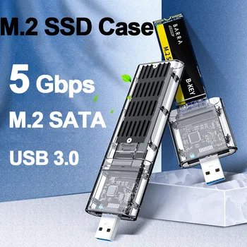 5 Гбит/с M2 SSD Чехол SATA Шасси M.2 к USB 3,0 SSD Адаптер SSD Корпус PCIE NGFF SATA SSD Диск Коробка для 2230/2242/2260/2280 мм