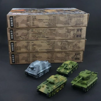 4D Пластиковые комплекты танков в сборе Масштаб 1:71, модель танка Второй мировой войны, Германия, головоломка, военные игрушки для детей