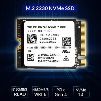 Western Digital WD SN740 2230 1 ТБ 2 ТБ NVMe 1.4 M.2 SSD PCIe 4.0 SSD-накопитель для Steam Deck ROG Ally 2