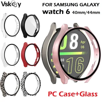 30 шт. Защитный чехол для Samsung Galaxy Watch 6 40 мм 44 мм Smartwatch Жесткий ПК Бампер из закаленного Стекла, защитный чехол для экрана