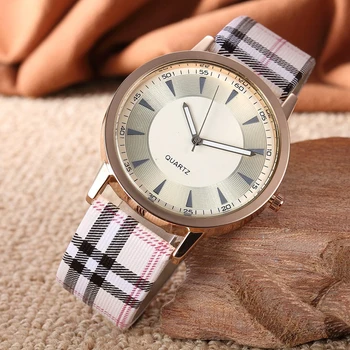 Новый бренд, роскошные модные кварцевые женские часы, клетчатые часы с циферблатом из розового золота, повседневные наручные часы Relogio Feminino
