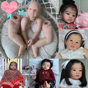 28-дюймовый набор кукол-реборнов Amaya для малышей с телом и глазами, мягкие на ощупь Гибкие виниловые детали для незаконченной куклы 