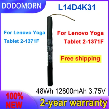 DODOMORN Новый Аккумулятор L14D4K31 12800 мАч Для Lenovo Yoga Tablet 2-1371F 2 Pro 1371F L14C4K31 1ICR19/66-4 Перезаряжаемый В наличии