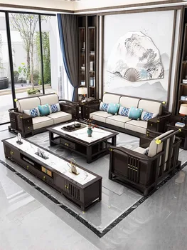 Новый комбинированный диван из цельного дерева в китайском стиле, легкая экстравагантная зимняя и летняя мебель для хранения в высоких ящиках