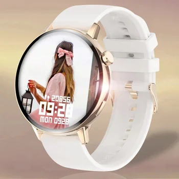 Новые модные женские умные часы с Bluetooth-вызовом, полноэкранные сенсорные водонепроницаемые часы, женский Монитор сердечного ритма, смарт-часы для Xiaomi