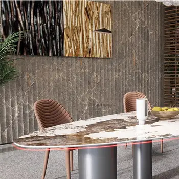 Современный минималистичный Овальный Кухонный стол под старину, Домашний Итальянский дизайн, Обеденный стол и стул, Комбинированная мебель для столовой 2