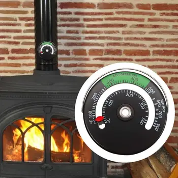 Магнитный термометр для камина, Топка для дровяной горелки, термометры, Многофункциональный измеритель температуры дровяной каминной трубы, печи