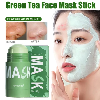 Маска-стик из зеленого чая с контролем масла Глубокое Очищение, Лечение акне, Отбеливание, Удаление пор, Грязевая маска от черных точек, Корейский Уход за кожей