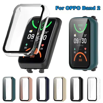 Защитный чехол для часов OPPO Band 2 Smartwatch, жесткий экран, бампер, рамка, Чехол для часов OPPO Band2, закаленная пленка
