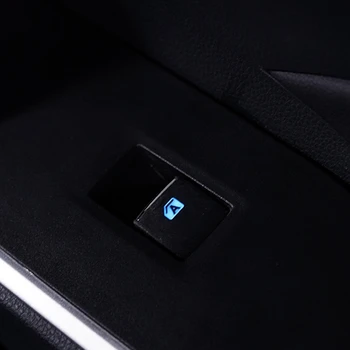 Автомобильный светодиодный выключатель питания с одним окном для Toyota RAV4 2019-2022, подсветка для левого вождения
