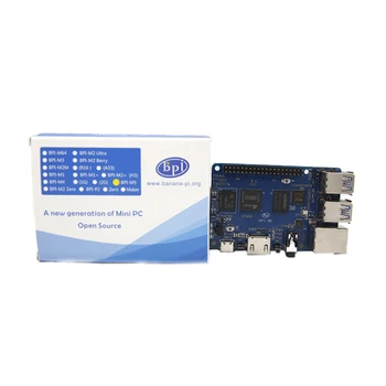 Banana PI BPI M5 Четырехъядерный процессор Cortex-A55 (2.0xxGHz) Amlogic S905X3 LPDDR4 и 16 ГБ eMMC Gigabit В дополнительном корпусе BPI-M5 4